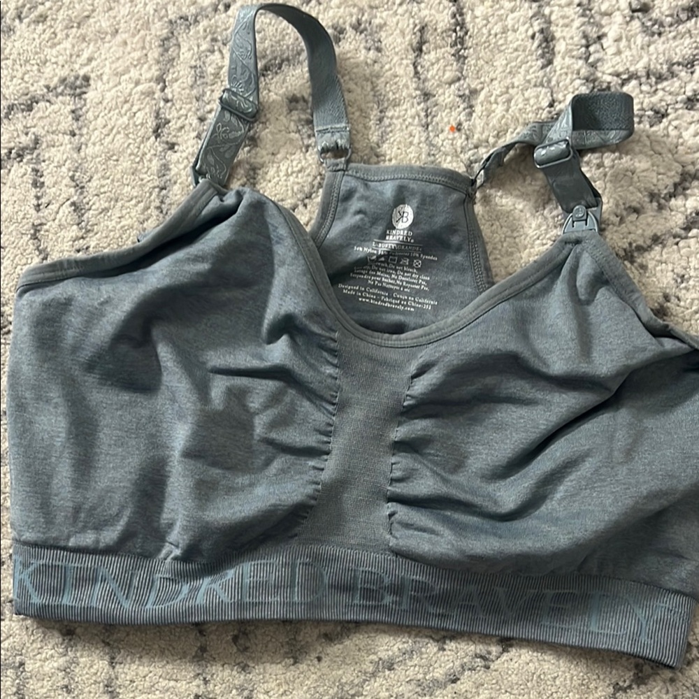 Kindred braverly sublime nursing gray Sports Bra